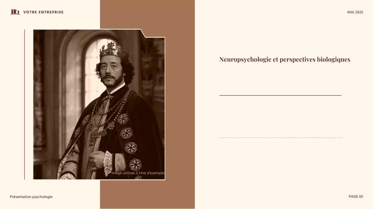 Présentation de psychologie du développement vintage rouge et beige