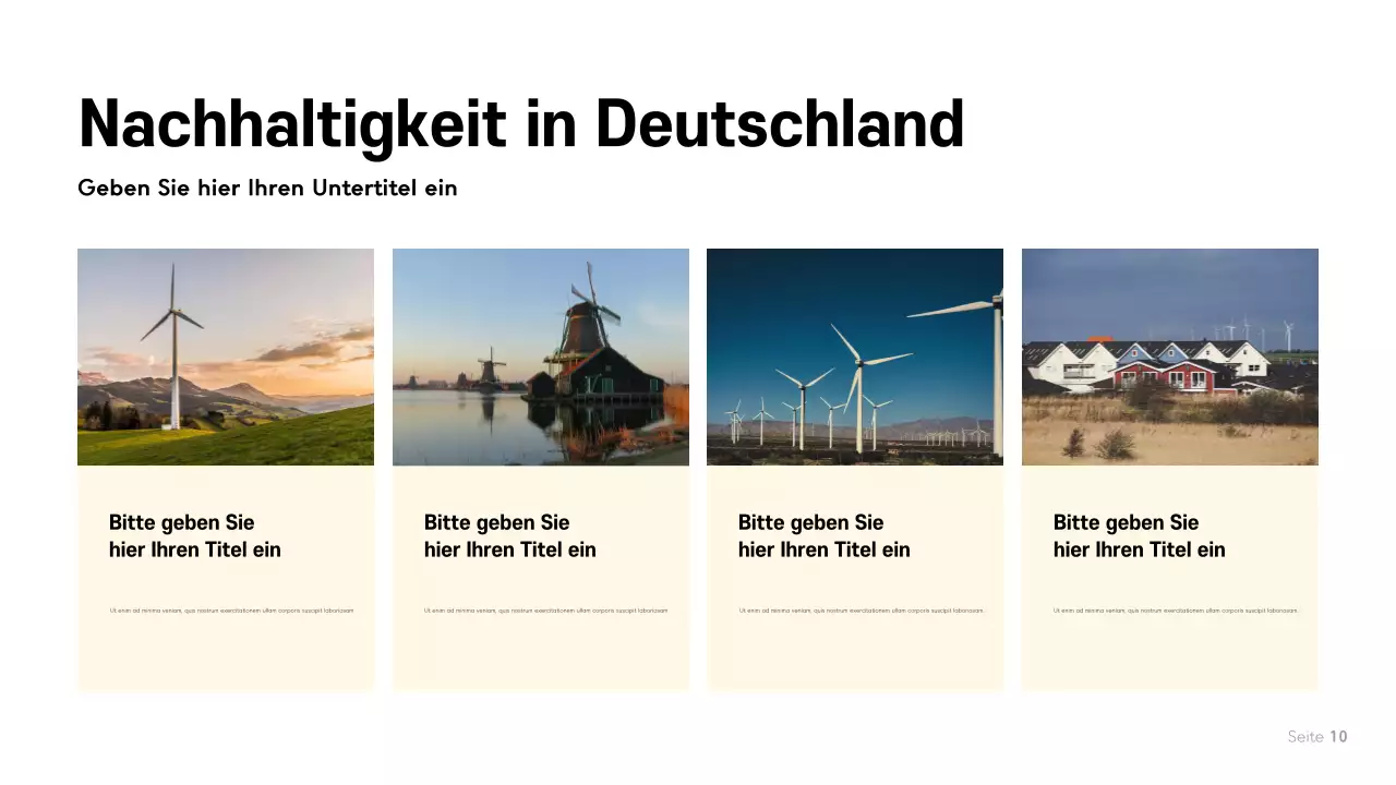 Blaues modernes Norwegen Präsentation