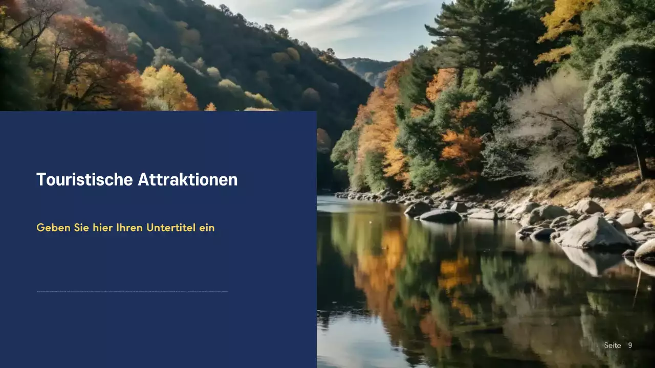 Blaues modernes Norwegen Präsentation