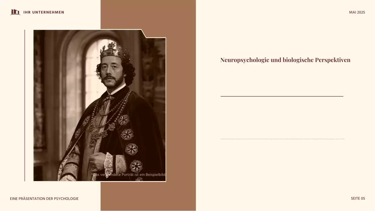 Rote und beige Vintage-Entwicklungspsychologie Präsentation