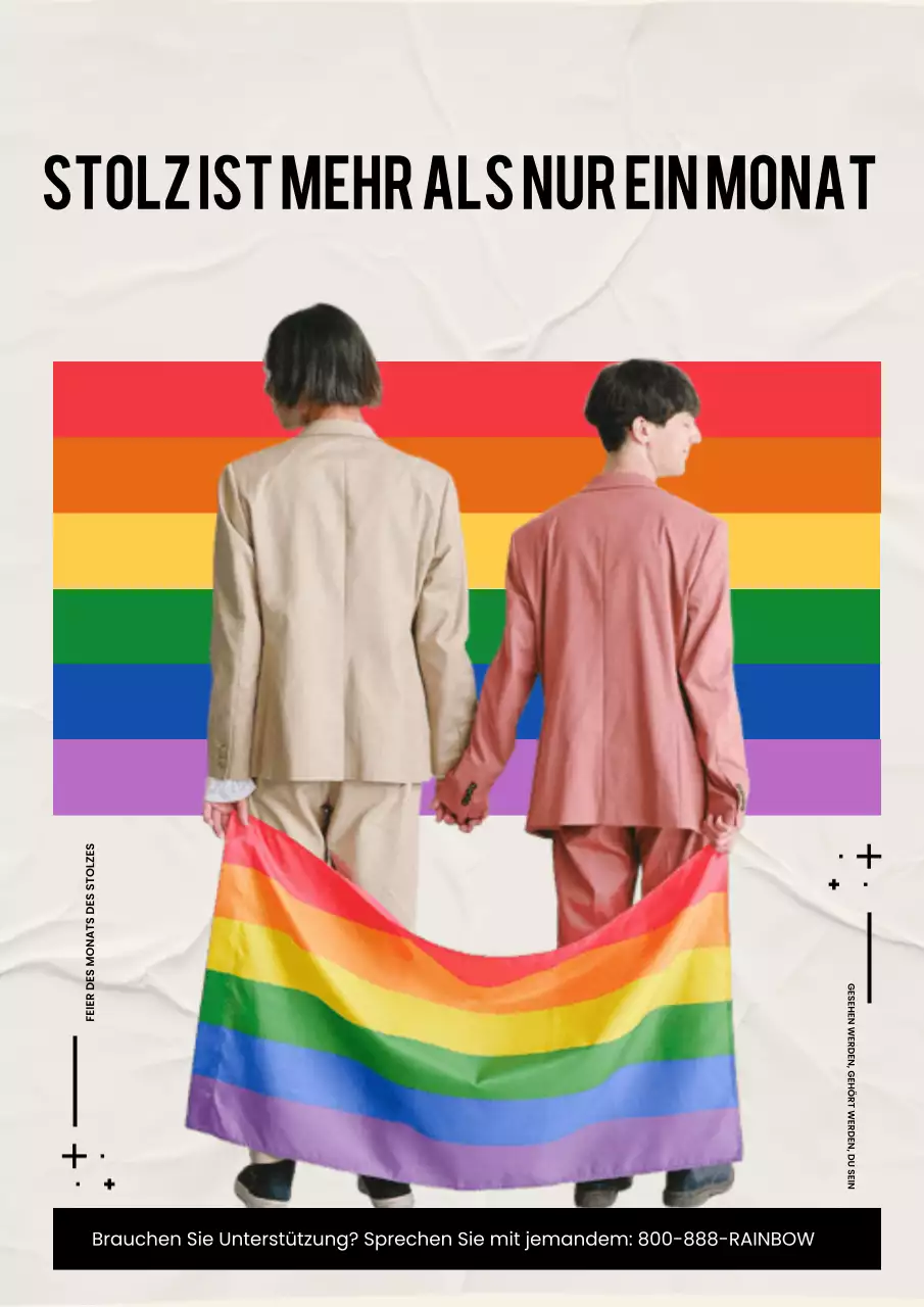 Ankündigung des Regenbogenstolzes Poster