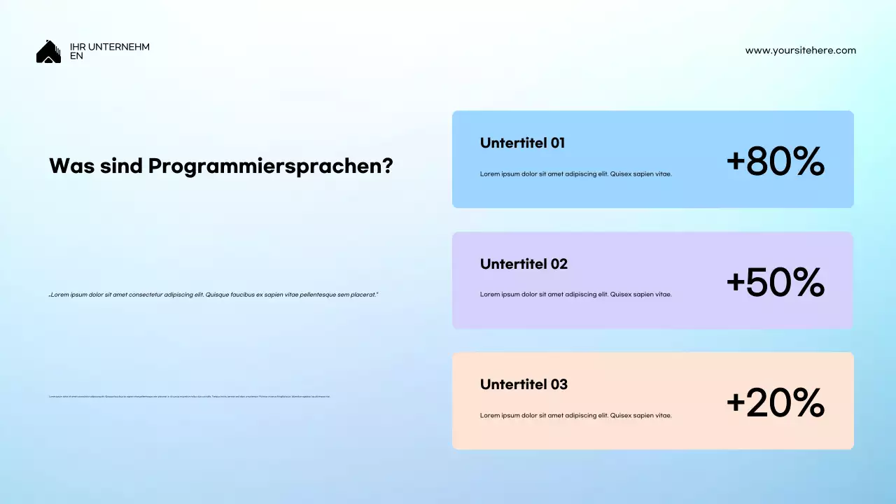 Blaue Vorlesung zur modernen Programmierung – Präsentation