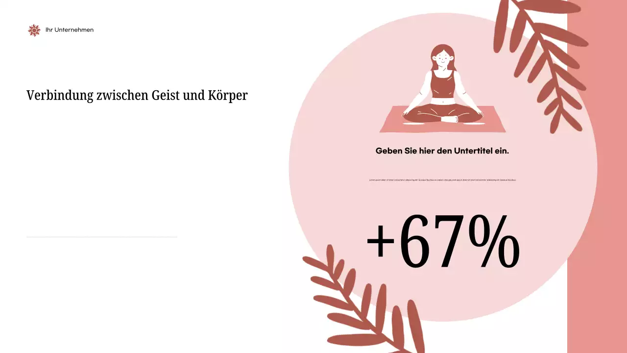 Rosa Moderne Gesundheitsankündigung Präsentation