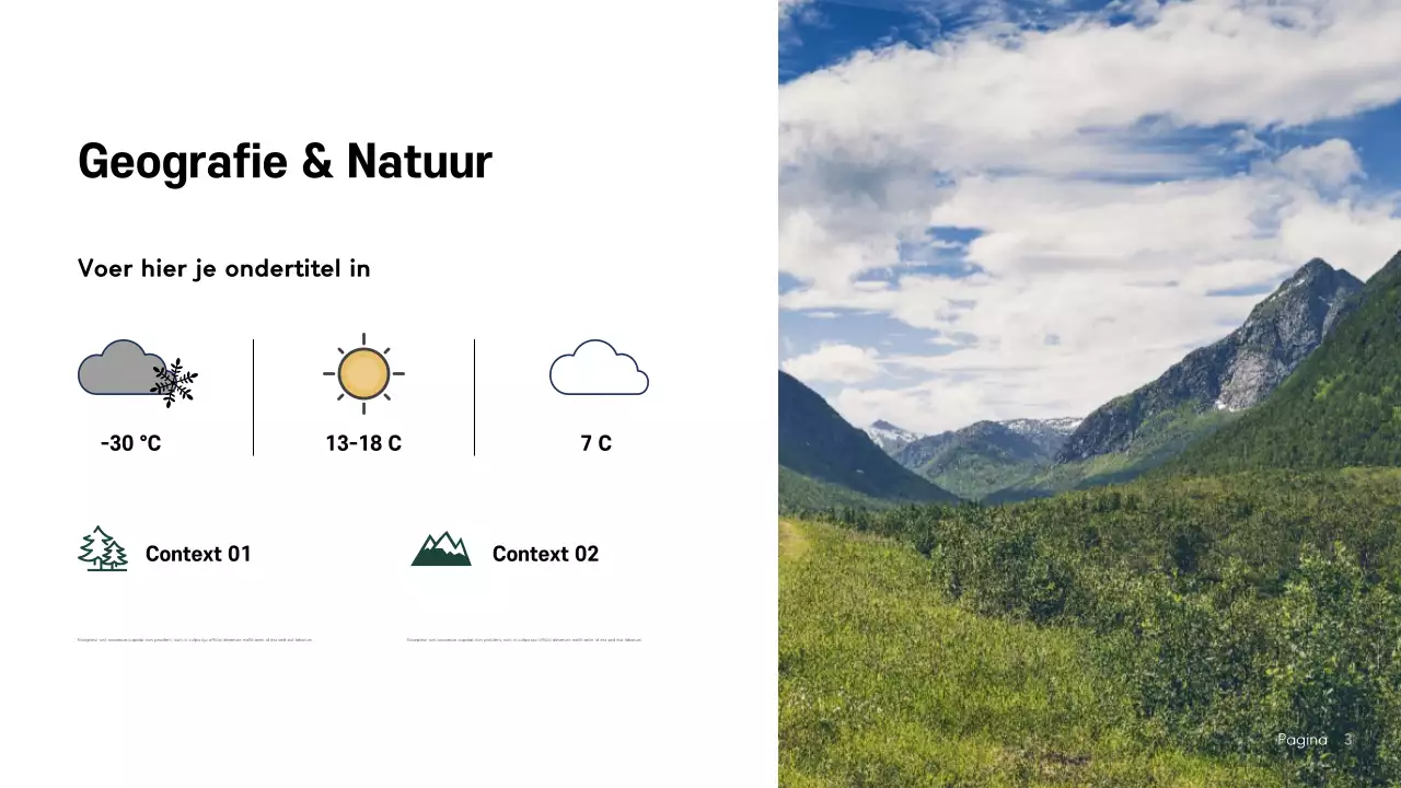 Blue Modern Noorwegen Presentatie