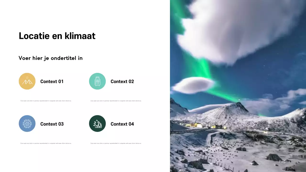 Blue Modern Noorwegen Presentatie