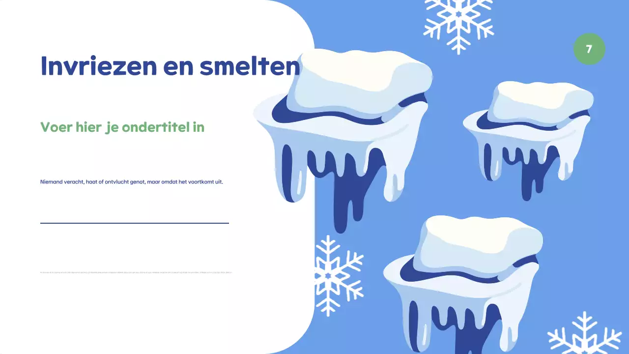 Blue Minimal Nature Tentoonstellingspresentatie