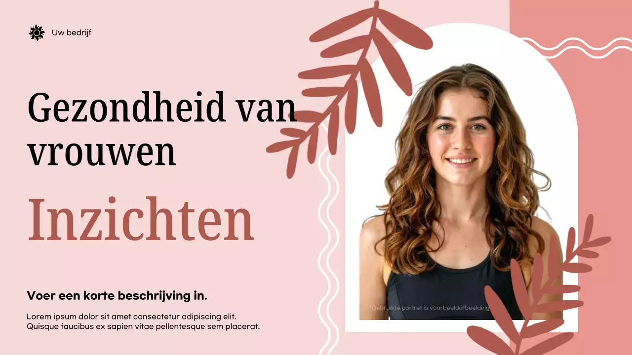 Pink Modern Health aankondigingspresentatie