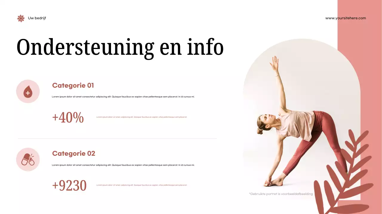 Pink Modern Health aankondigingspresentatie