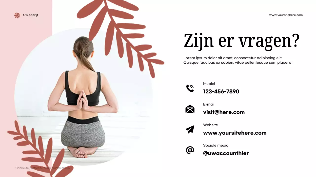 Pink Modern Health aankondigingspresentatie