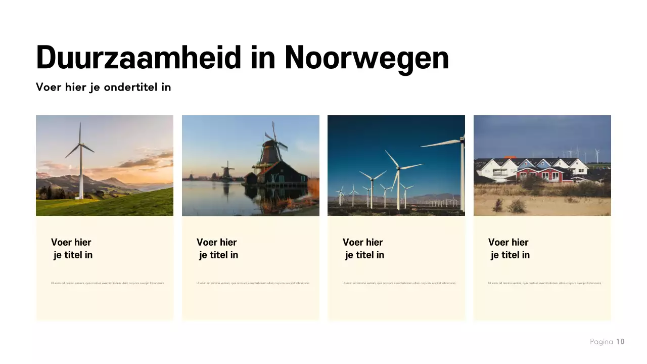 Blue Modern Noorwegen Presentatie