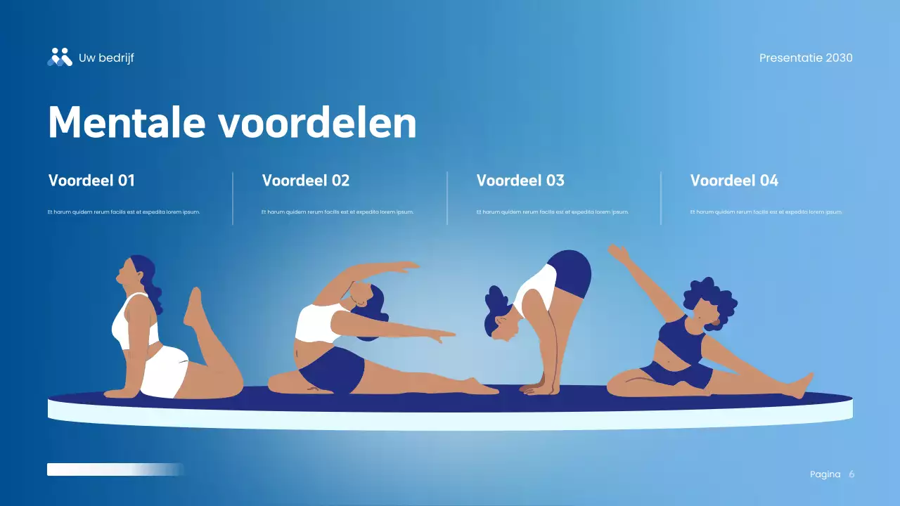 Blue Modern Wellness Presentatie