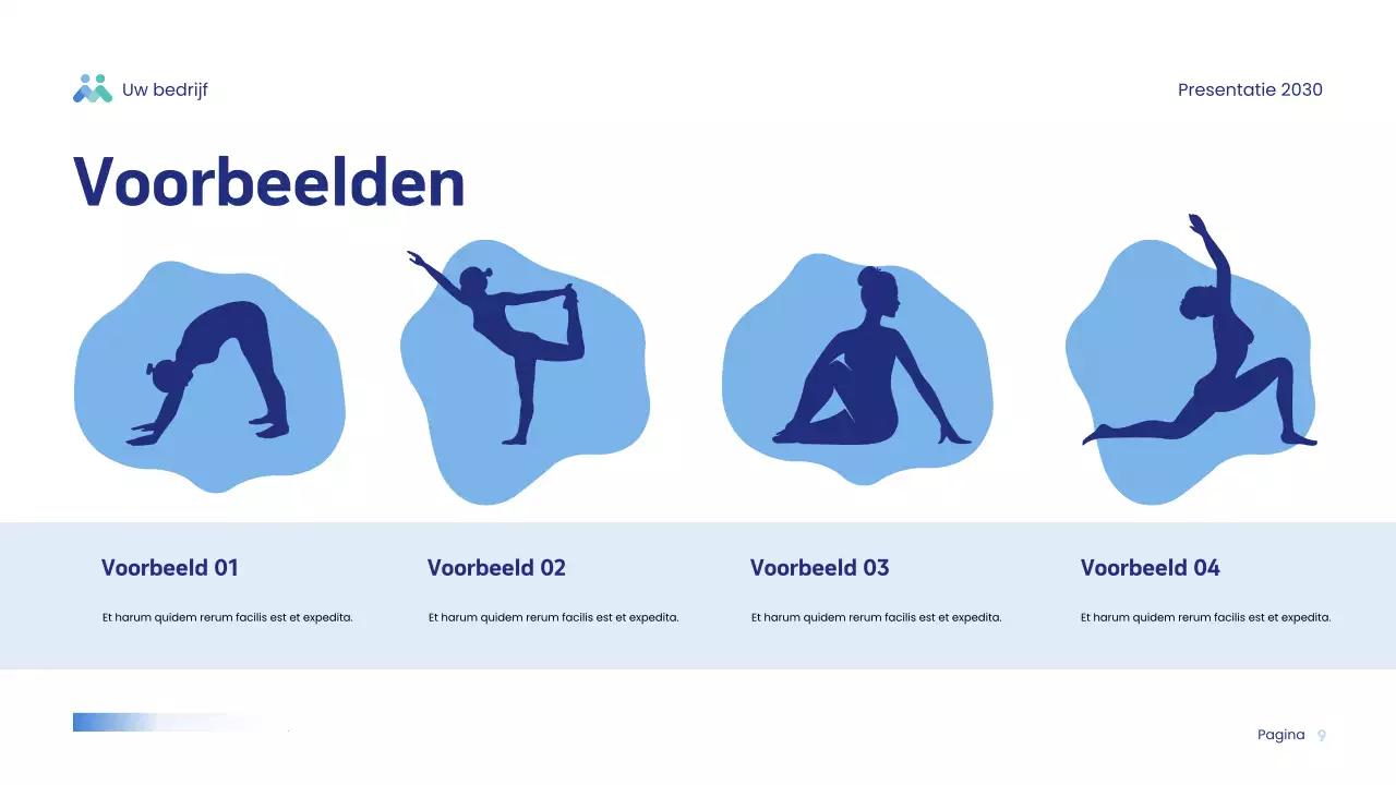 Blue Modern Wellness Presentatie