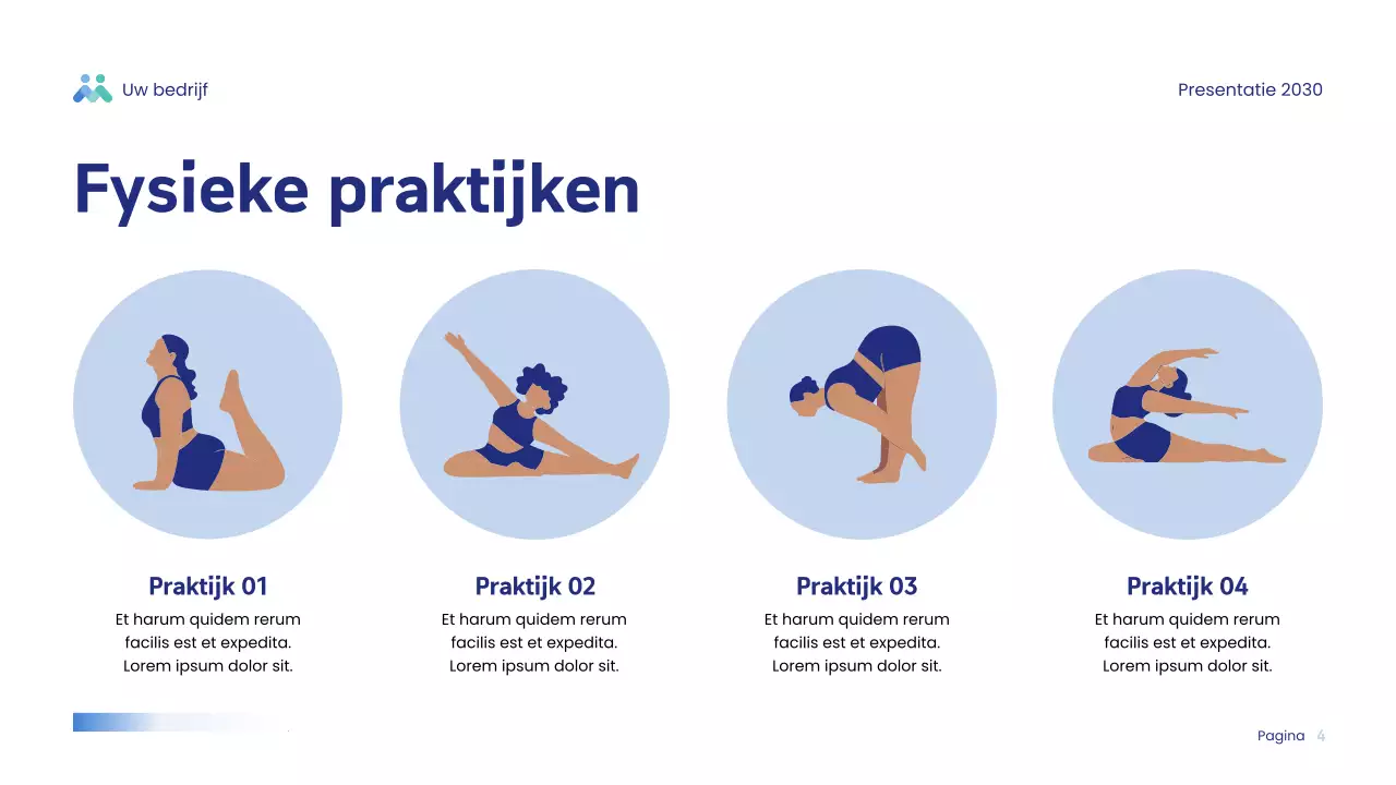 Blue Modern Wellness Presentatie