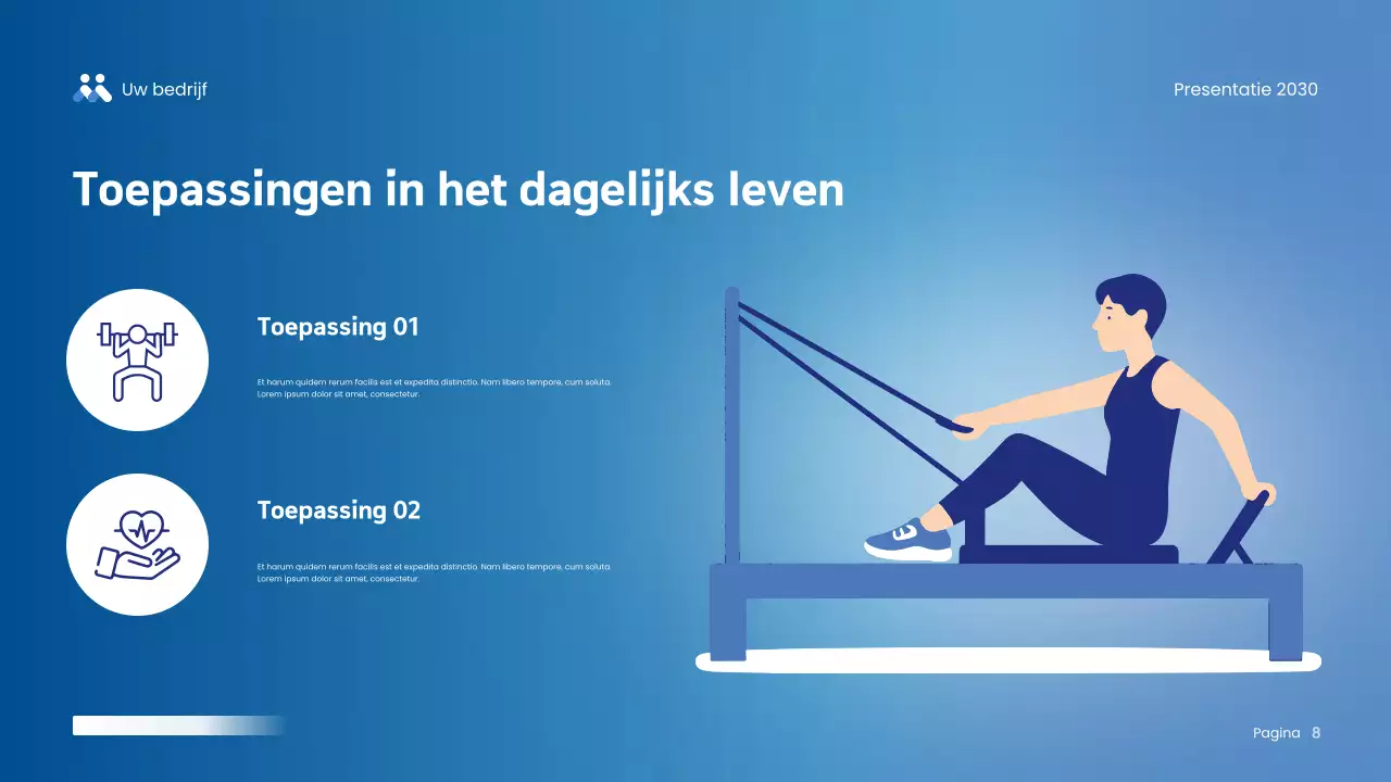 Blue Modern Wellness Presentatie