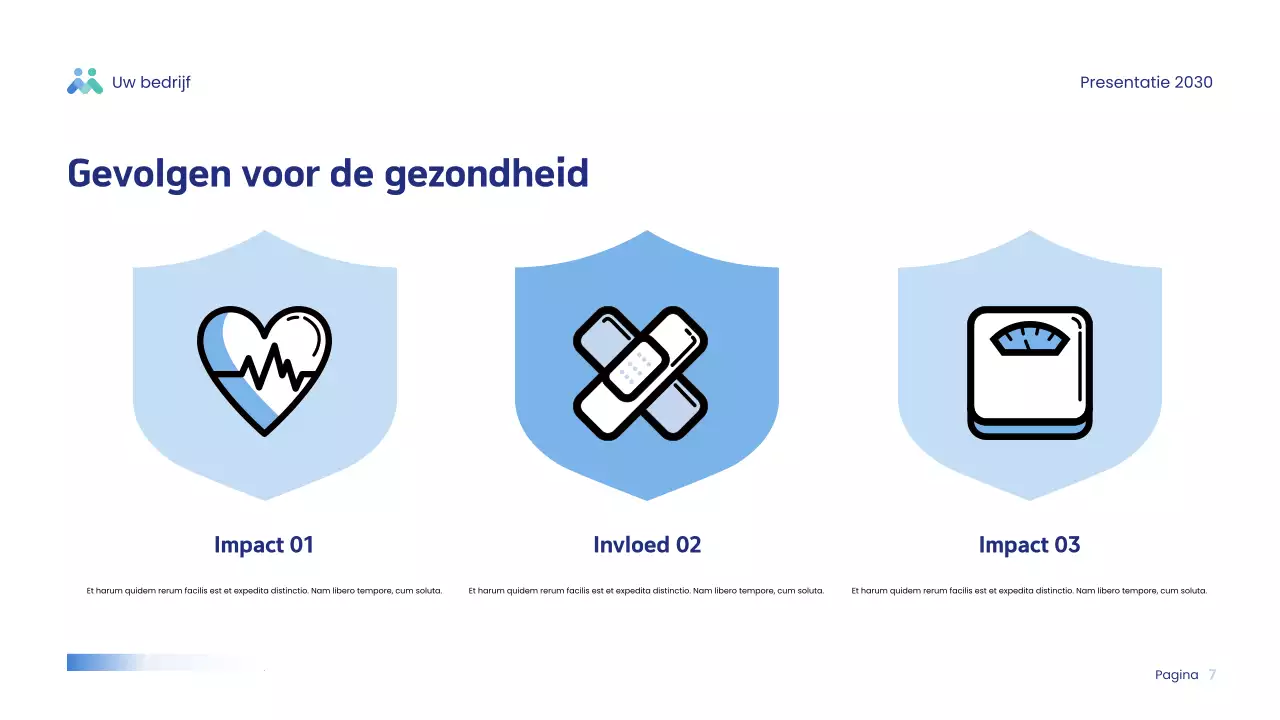 Blue Modern Wellness Presentatie