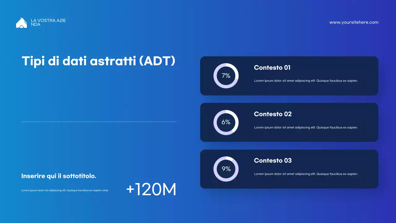Presentazione della lezione di programmazione moderna blu
