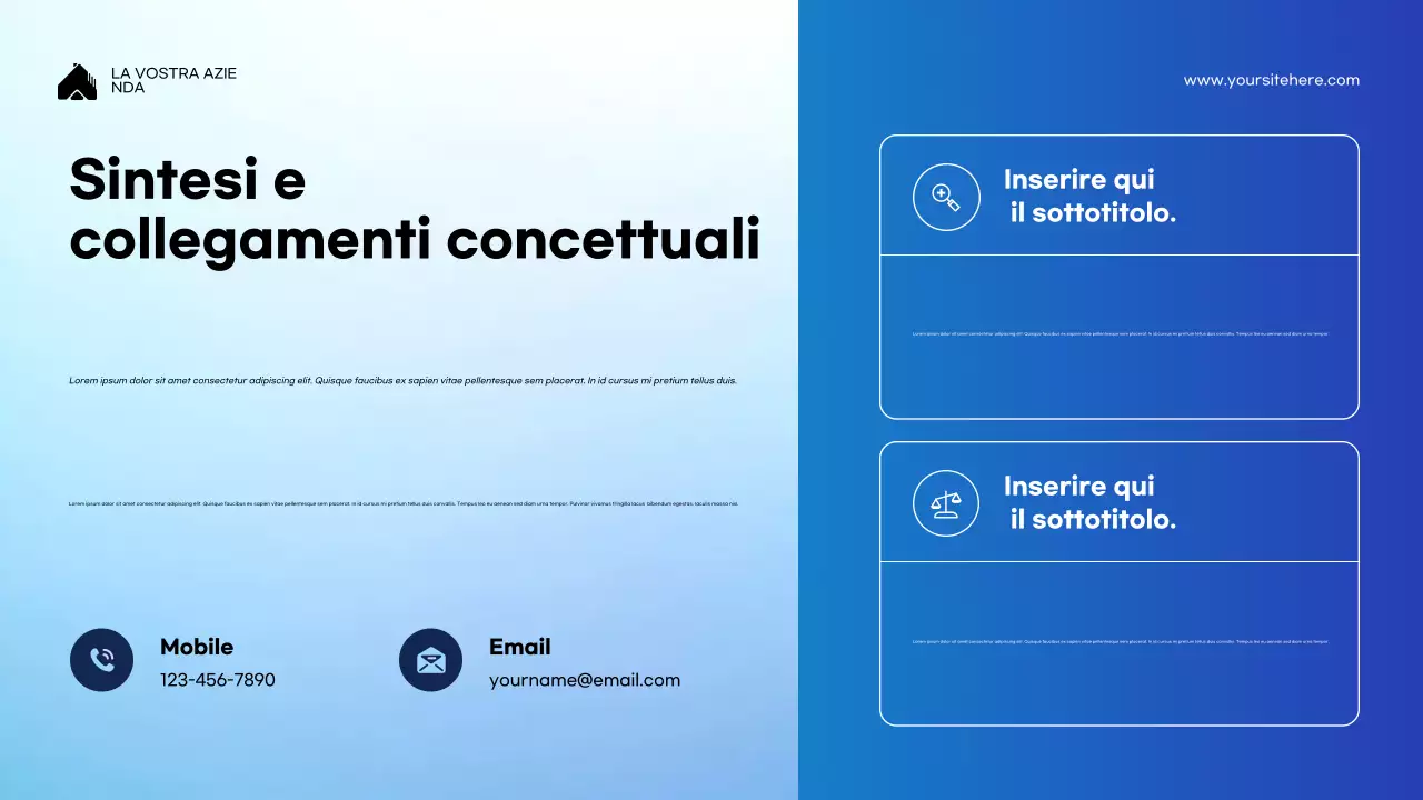 Presentazione della lezione di programmazione moderna blu