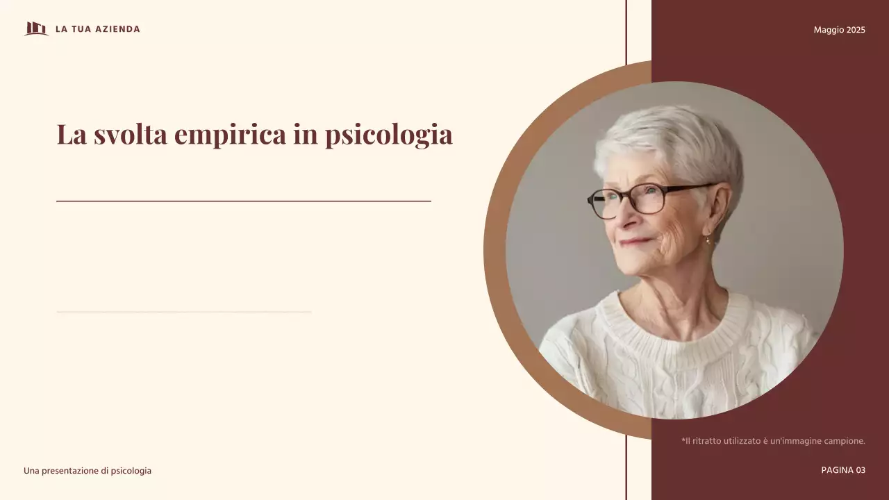 Presentazione di psicologia dello sviluppo vintage rosso e beige