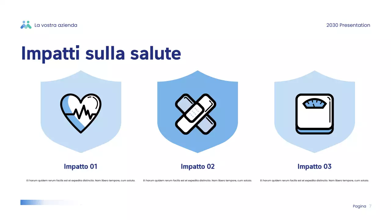 Presentazione Blue Modern Wellness