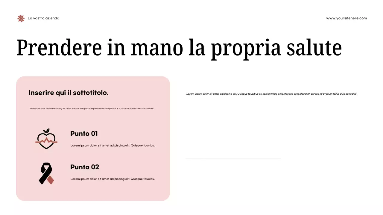 Presentazione dell'annuncio di Pink Modern Health