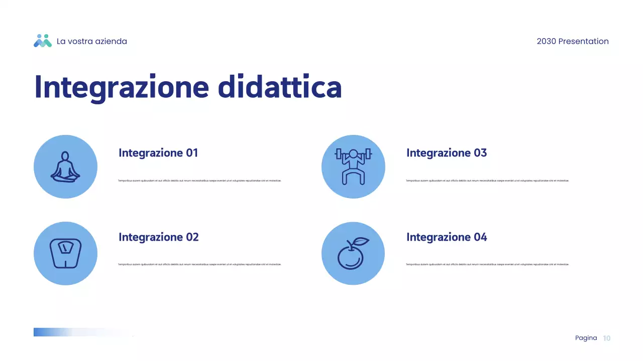 Presentazione Blue Modern Wellness