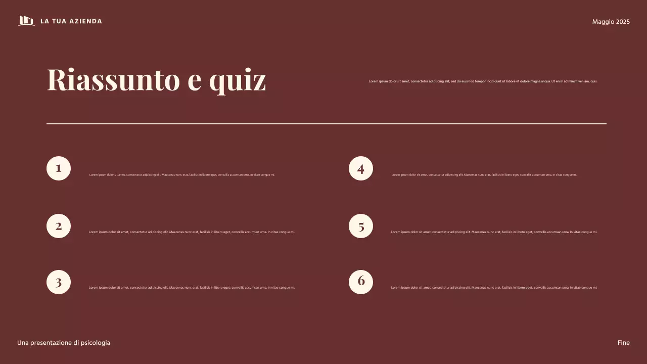 Presentazione di psicologia dello sviluppo vintage rosso e beige