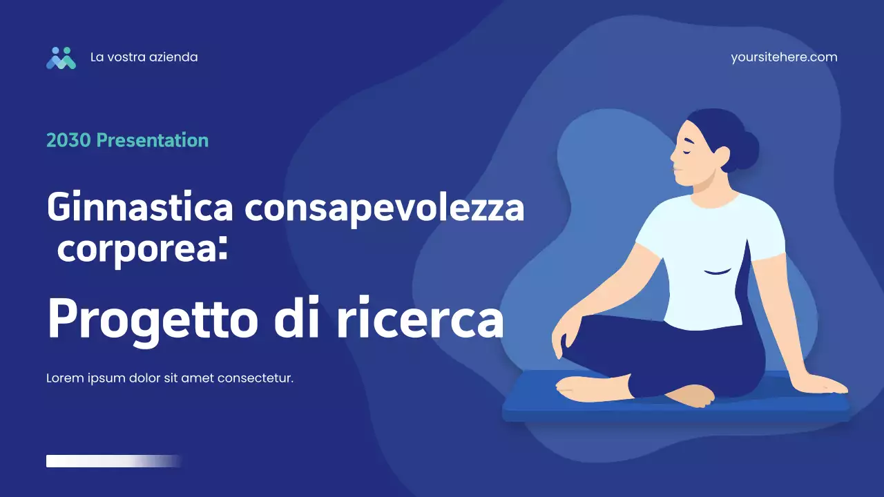 Presentazione Blue Modern Wellness
