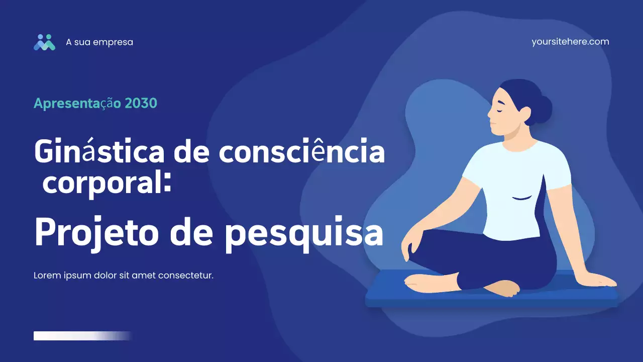 Apresentação do Blue Modern Wellness