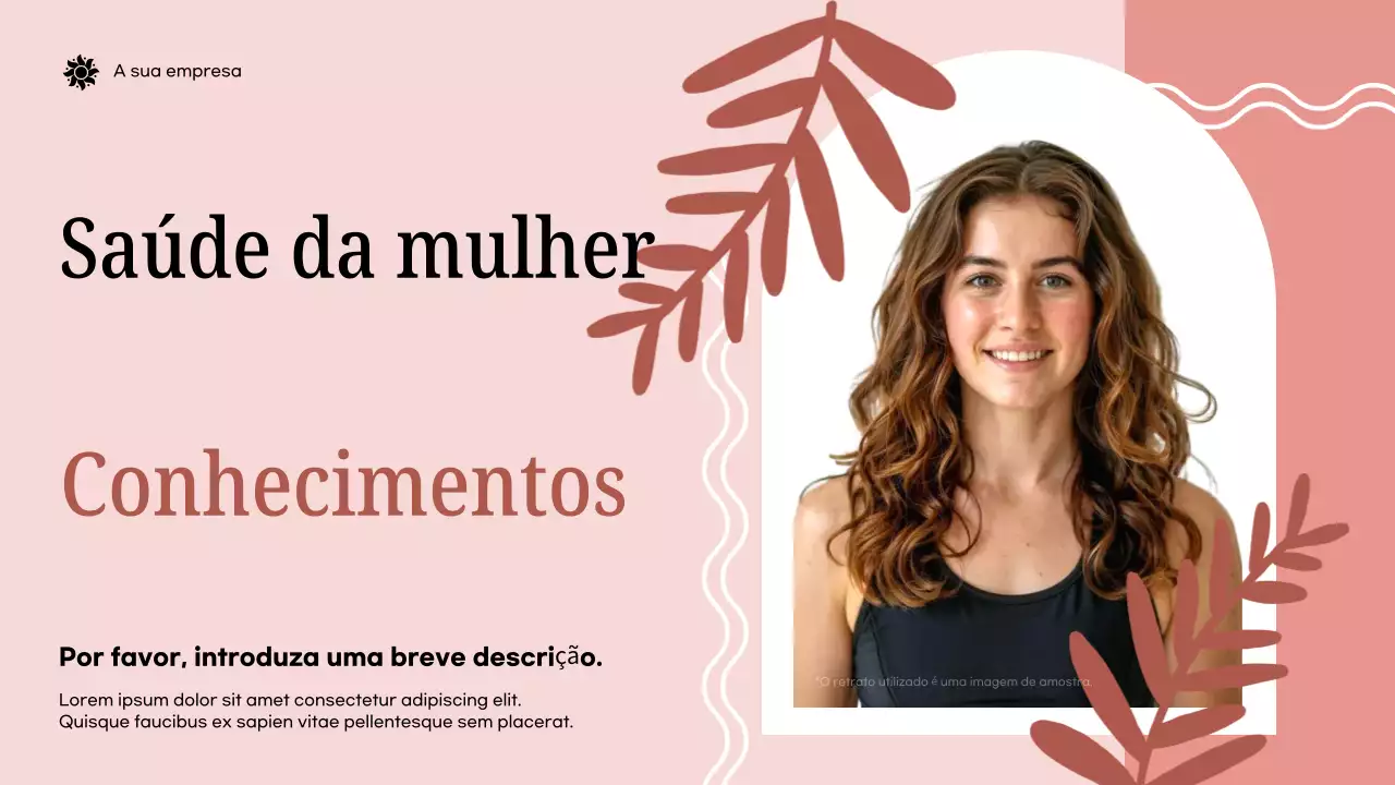 Apresentação do anúncio da Pink Modern Health