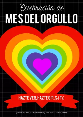 CARTEL DE CELEBRACIÓN DEL MES DEL ORGULLO