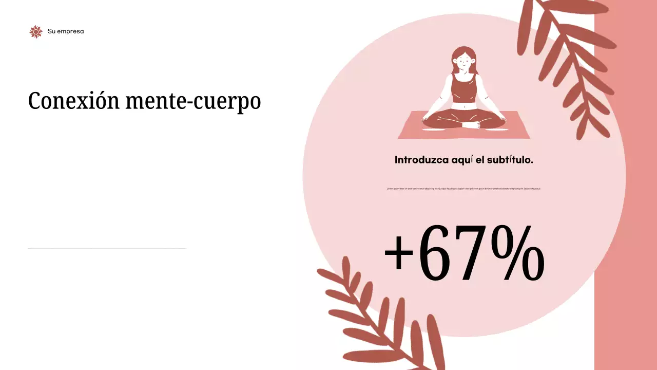 Presentación del anuncio de salud moderna de color rosa