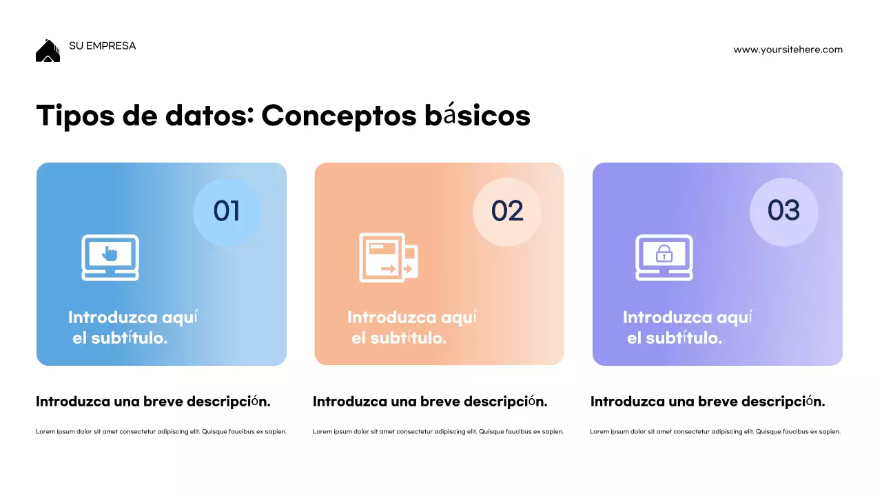 Presentación de la conferencia sobre programación moderna azul