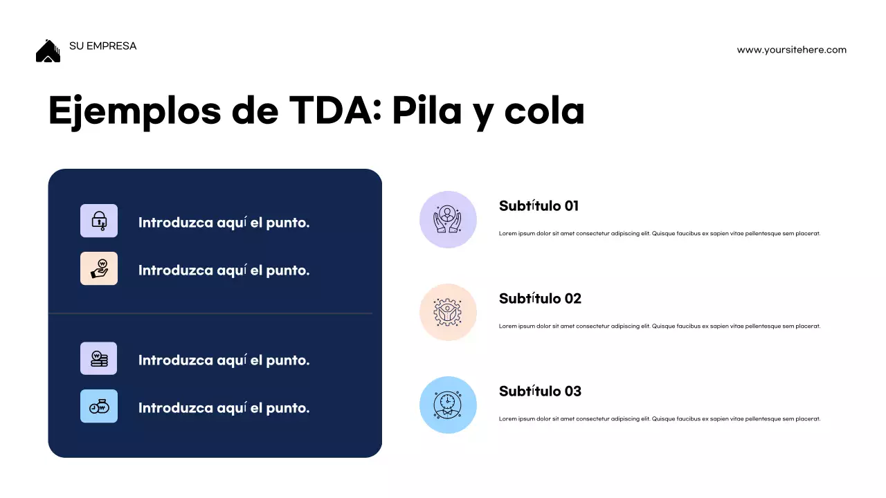 Presentación de la conferencia sobre programación moderna azul