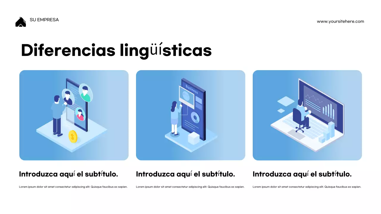 Presentación de la conferencia sobre programación moderna azul