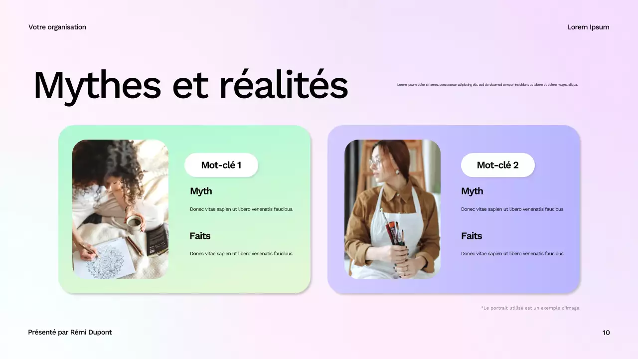 Présentation du guide de bien-être moderne et blanc