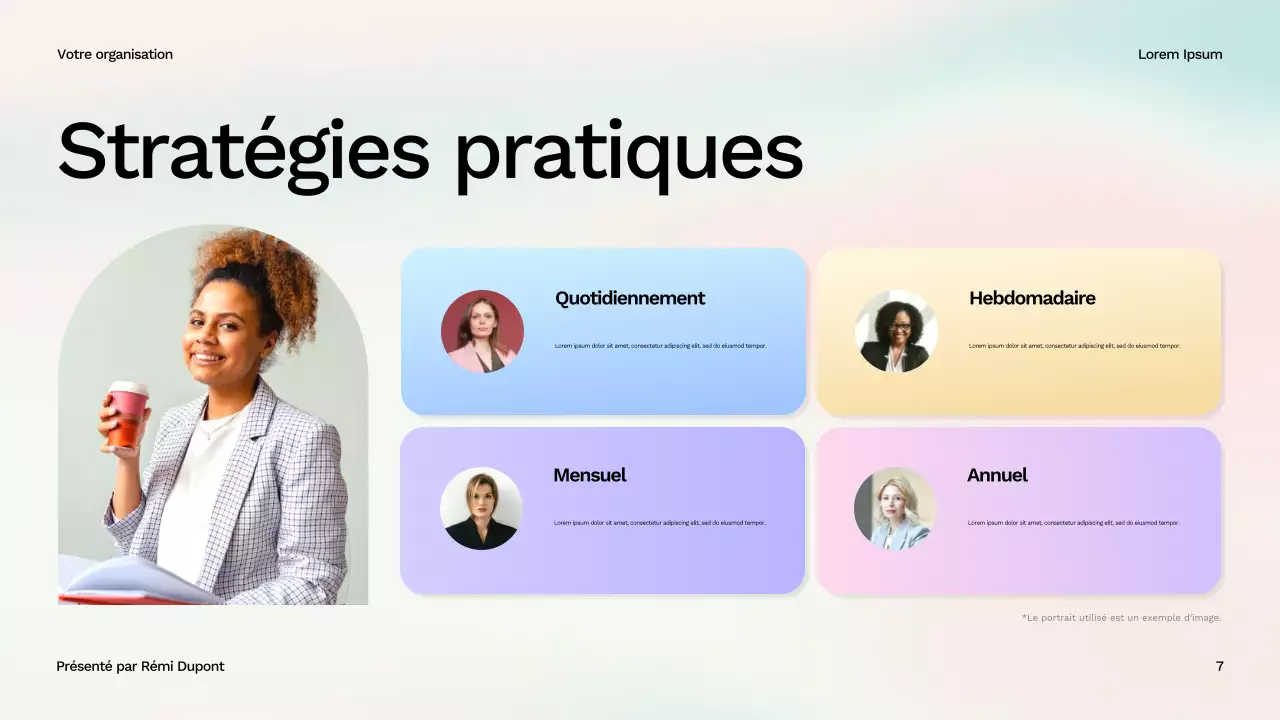 Présentation du guide de bien-être moderne et blanc