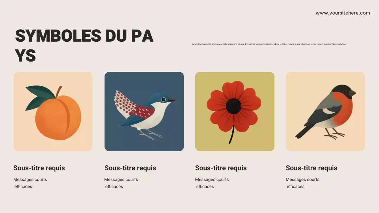 Présentation publicitaire de Brown Rustic Travel