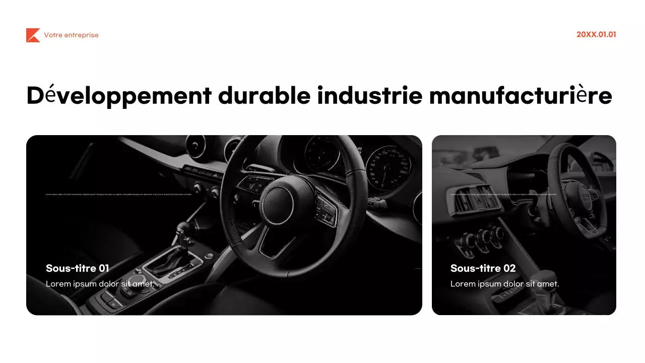 Présentation du guide des véhicules modernes noirs