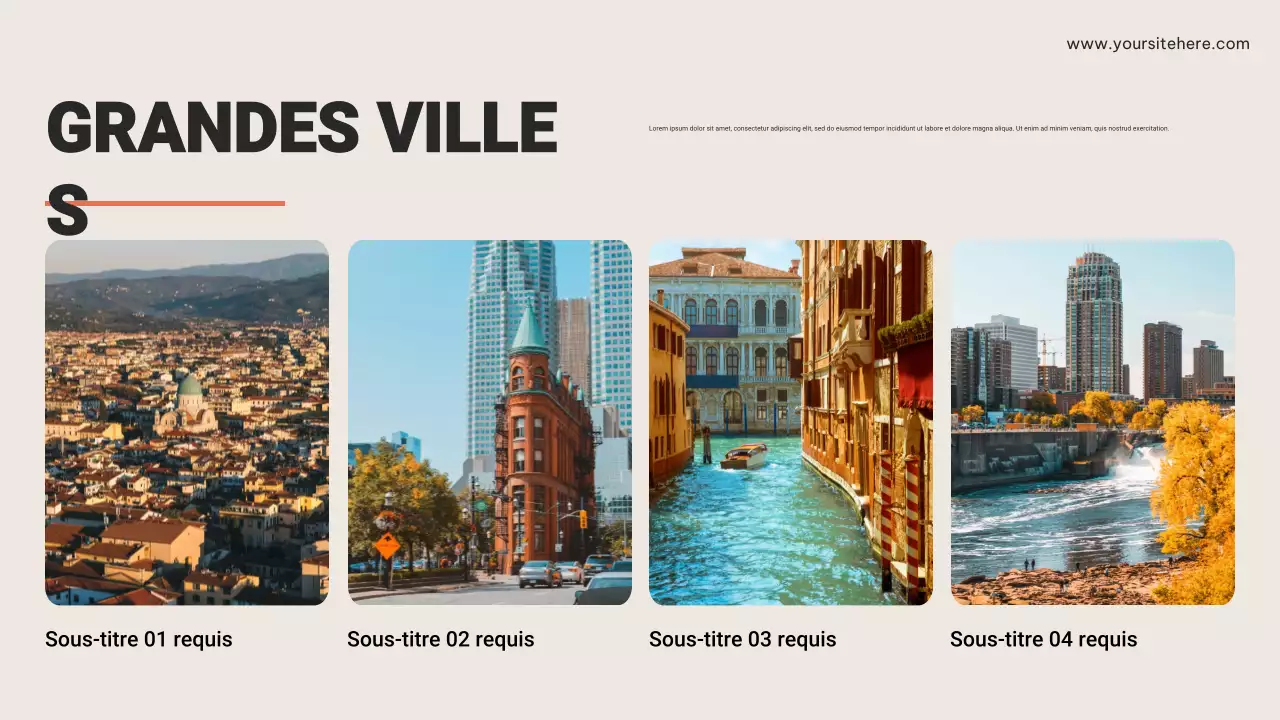 Présentation publicitaire de Brown Rustic Travel