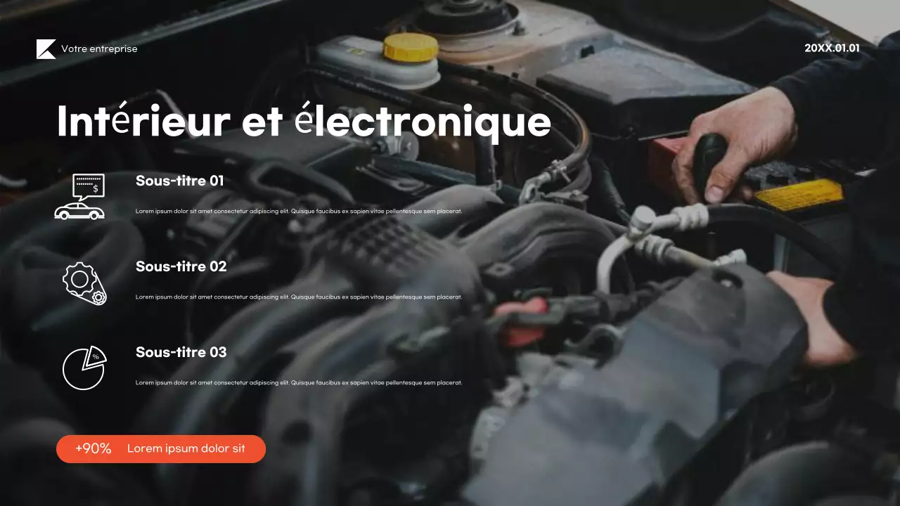 Présentation du guide des véhicules modernes noirs