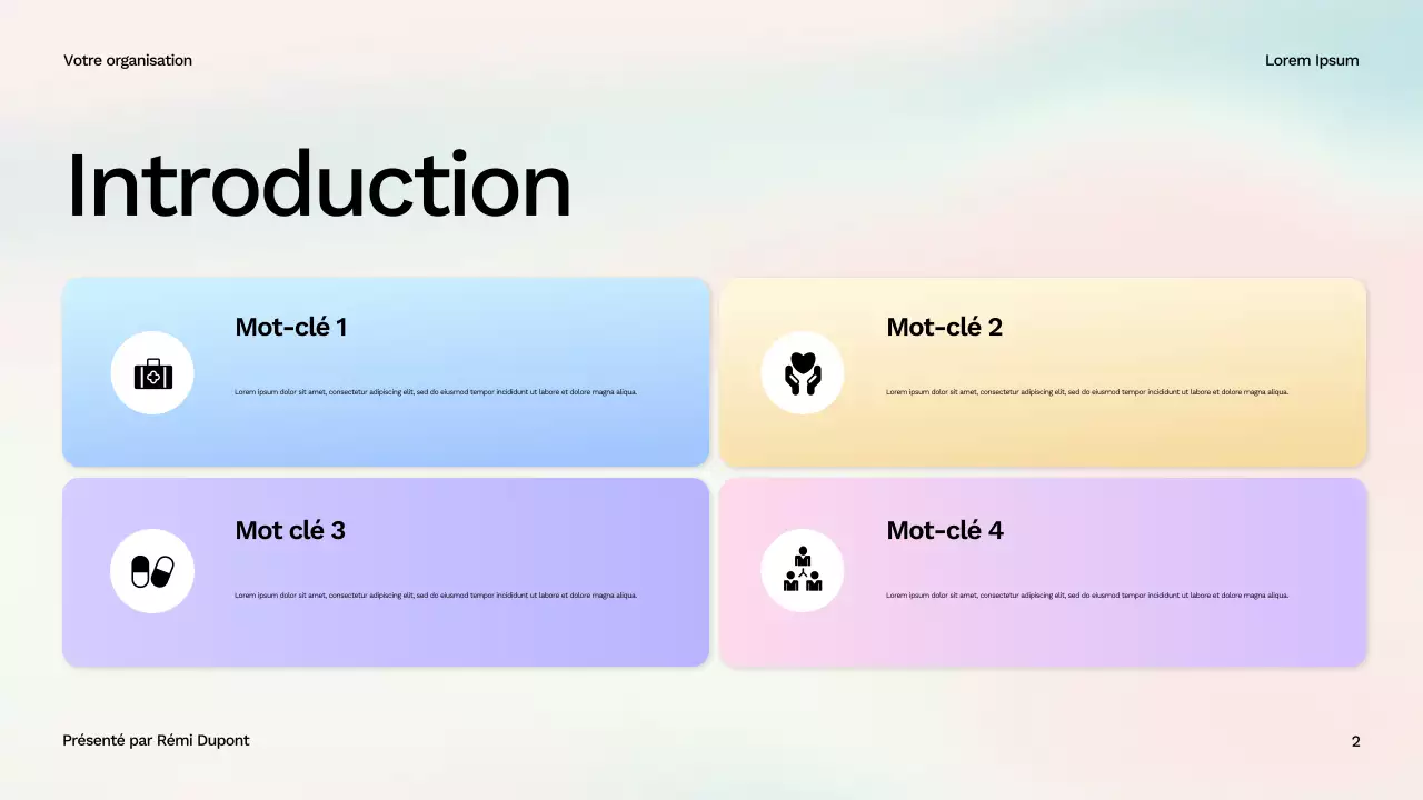 Présentation du guide de bien-être moderne et blanc