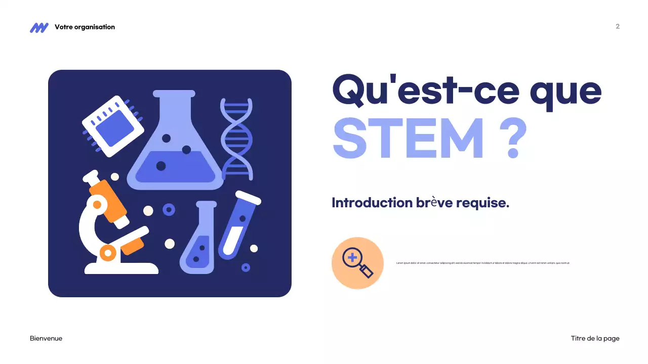 Présentation STEM Blue Modern