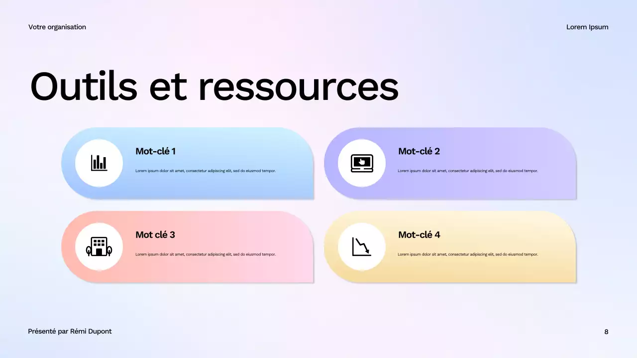 Présentation du guide de bien-être moderne et blanc