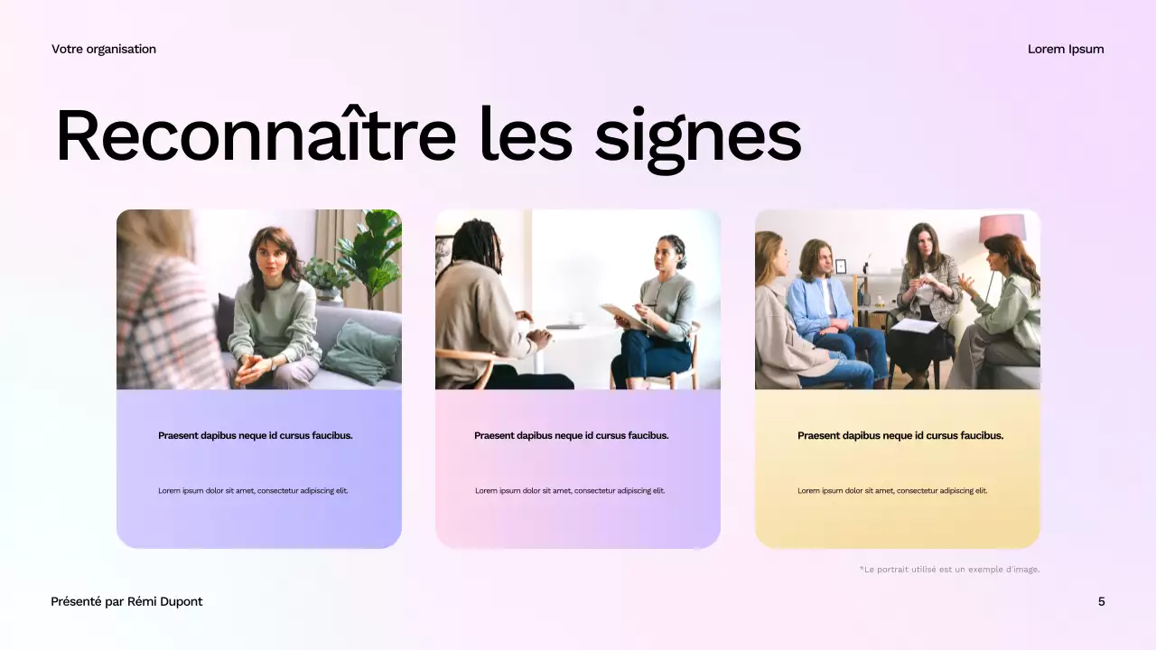 Présentation du guide de bien-être moderne et blanc