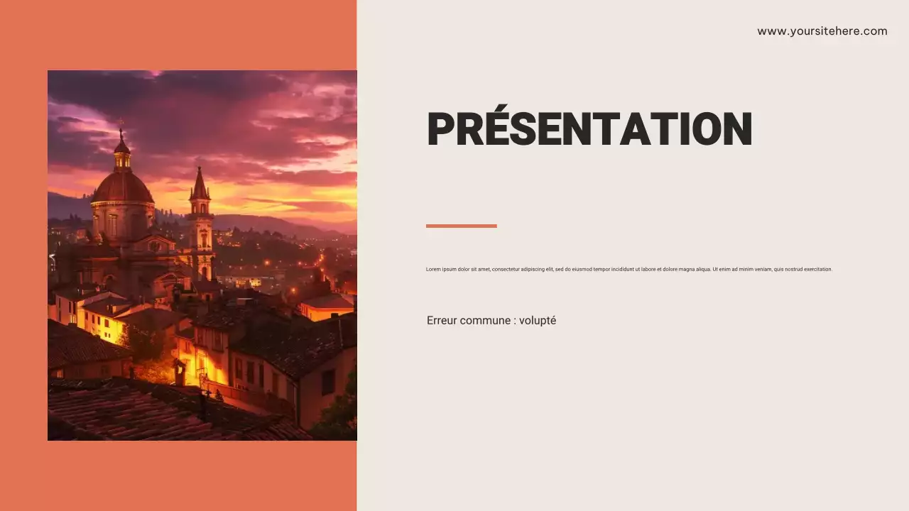 Présentation publicitaire de Brown Rustic Travel