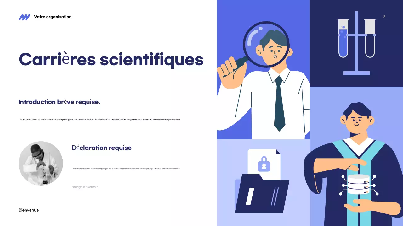 Présentation STEM Blue Modern