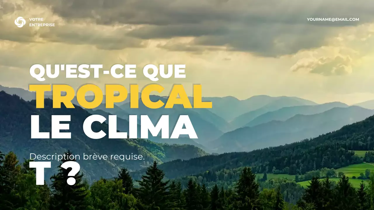 Présentation des informations climatiques sur le vert rustique