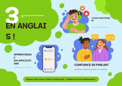 Affiche du guide du langage ludique vert