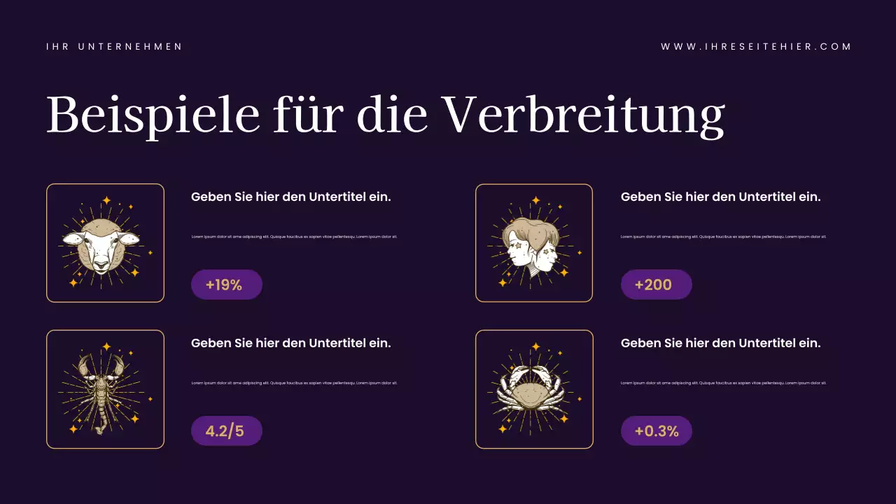 Navy Elegant Tarot Guide Präsentation