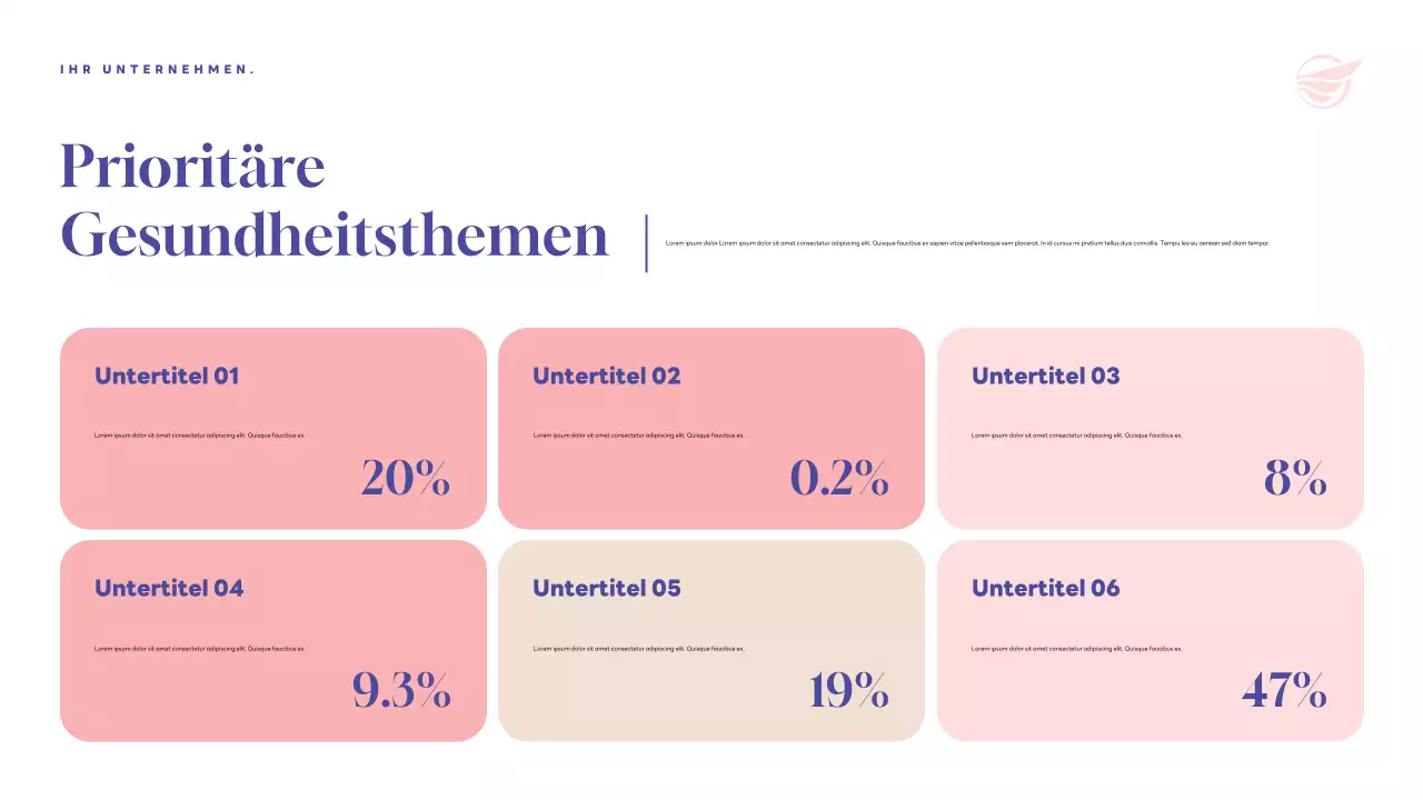 Lila Moderne Gesundheitsankündigung Präsentation